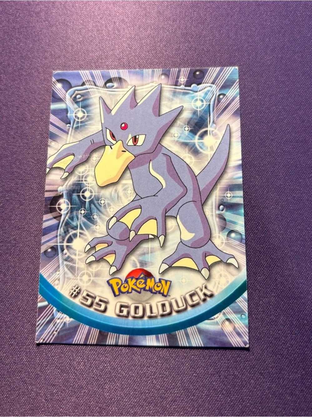 Pokemon - Pokemon Topps Card - Golduck #55 Non-Holo Black Label TV Animation Edi